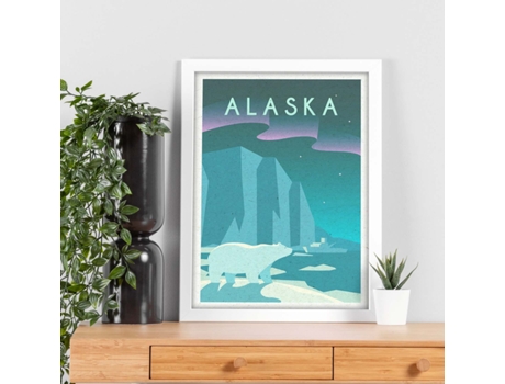 Póster NACNIC A Linha de Léska. Estilo Vintage. da Cidade em Cores. Os Estados Unidos