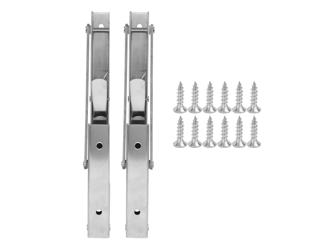 Suporte de parede dobrável triangular em aço inox, resistente, 2 peças CHABERLU
