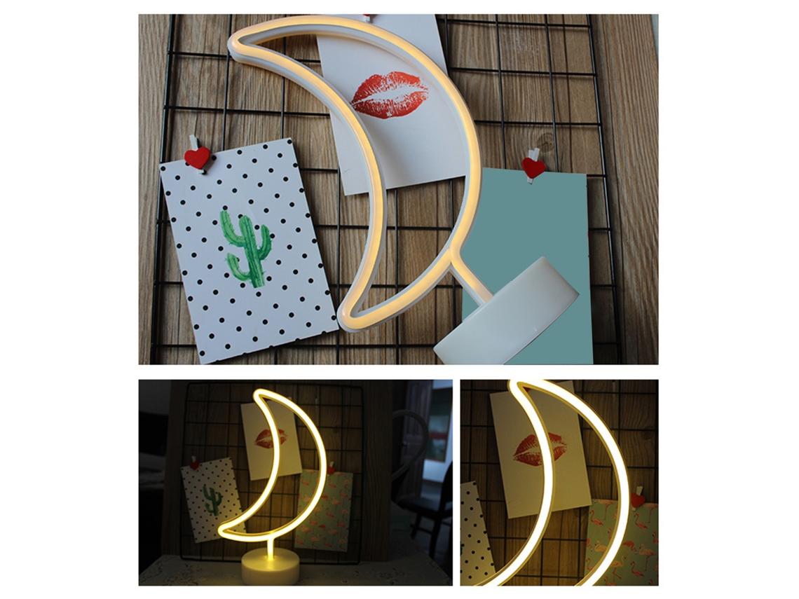 Luz de Noite Fofa Design com 3 Pilhas Aa e Usb Portátil para Decoração e Presente