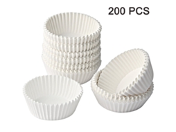 Formas De Papel Alumínio Metalizado Para Muffins, Tamanho Padrão, Resultados Perfeitos No Forno, Construção Resistente, 200 Unidades.