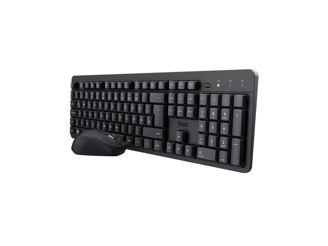 TRUST Tkm-360 Teclado Mouse Incluído RF Sem Fio Qwerty Italiano Preto