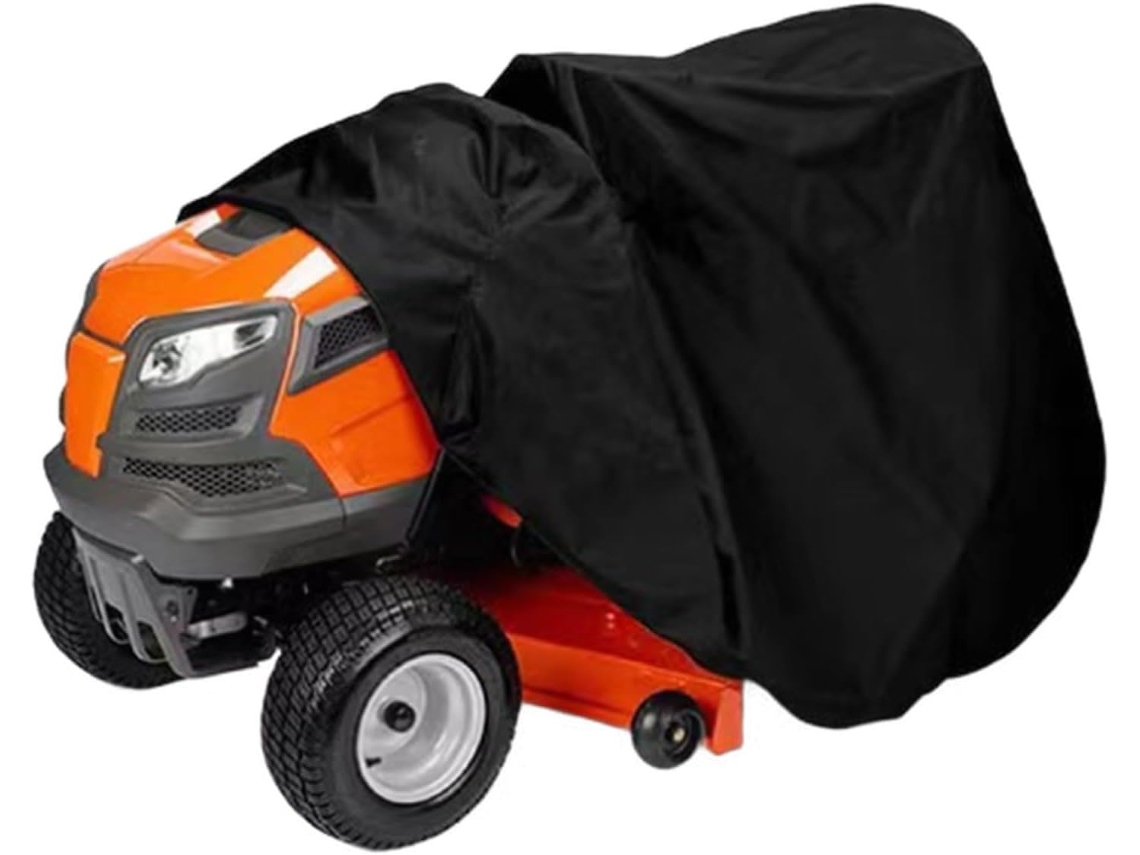 Capa Para Cortador De Grama Em Tecido Oxford 420d 183x 137x 117cm Impermeável E À Prova Poeira Tratores Jardim Proteção