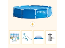 Intex Piscina Com Estrutura Redonda - 366x76 Cm - 5-peças S21008
