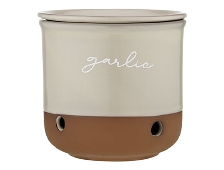 Frasco LADELLE P/ Alhos 10X10,8Cm Eco Taupe