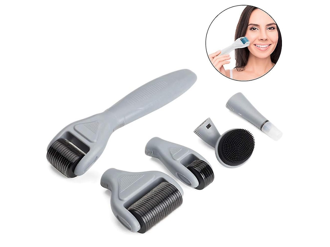 Derma Roller Para Rosto E Corpo Microagulhas 6 Em 1, Para Estrias De Gravidez, Queda De Cabelo 