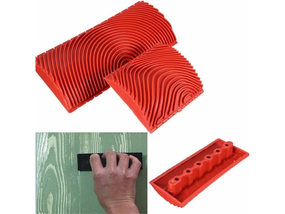 Ferramentas AQUAFORGE de Efeito Madeira para Pintura e Decoração de Parede