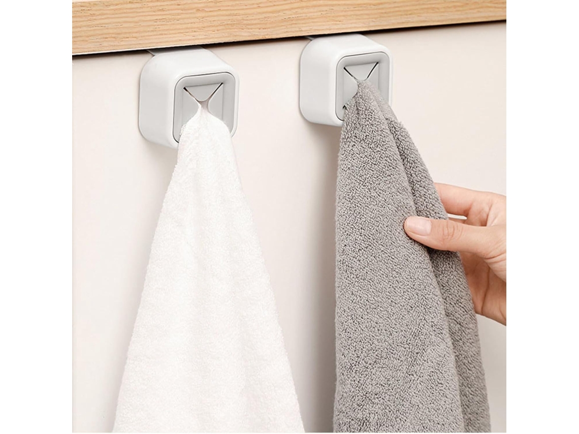 Suporte De Toalha Ftvogue Com Gancho Plástico Para Parede, Ideal Para Organizar Toalhas No Banheiro E Na Cozinha