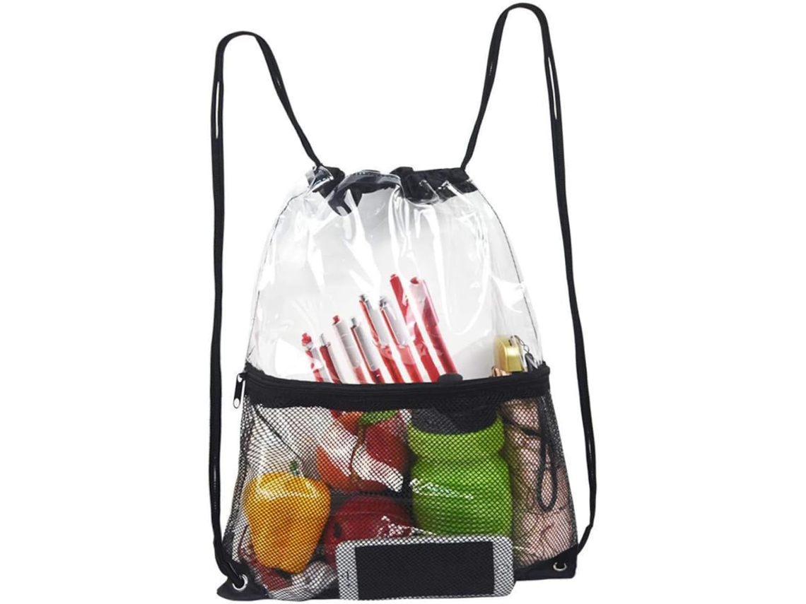Nécessaire Dobrável Com Cordão, Mochila Leve De Grande Capacidade Para Praia E Banheiro, Pvc Durável, Portátil Para Viagens E Natação Gokoco