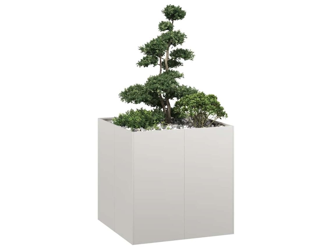 Vidaxl Plantador 80x80x80 Cm Aço Inoxidável