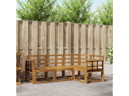 Vidaxl Conjunto De Sofás Para Exterior 4 Pcs Natural