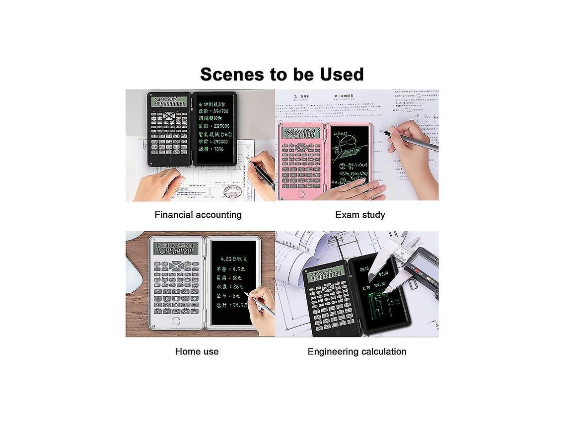 Calculadoras Científicas, Calculadora De Bolso De Mesa Com Visor Lcd De 12 Dígitos Para Uso Doméstico Everley891
