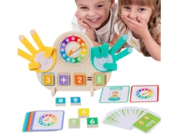 Brinquedo Educativo Com Números E Blocos De Contagem, Relógio Educativo, Brinquedo Para Crianças Peq Gokoco