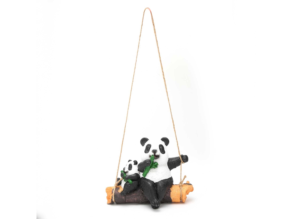 Animal Panda Shaped Hanging Ornaments Swing Pendant Decoration Synthetic Resin Crafts For Home Yard CHABERLU