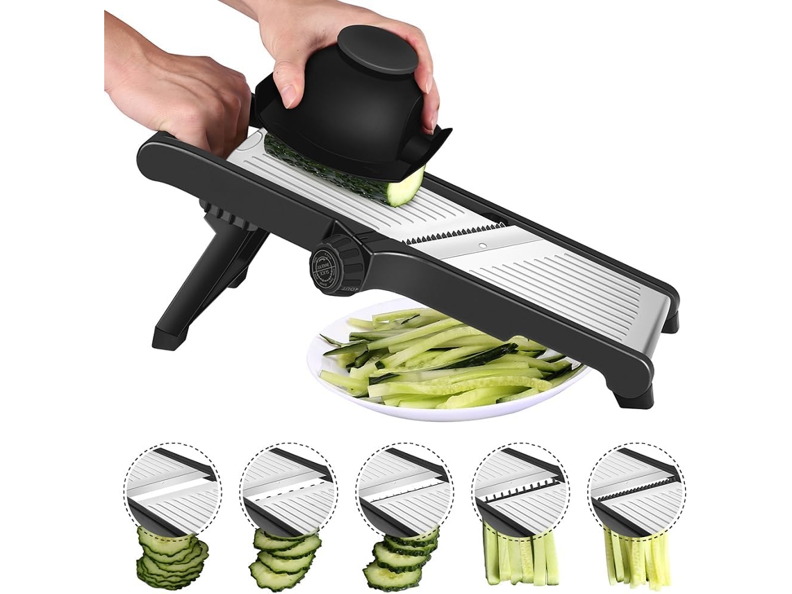 Mandolina Multifuncional Para Legumes, Cortador De Legumes Manual Profissional, Ajustável Em Aço Inoxidável