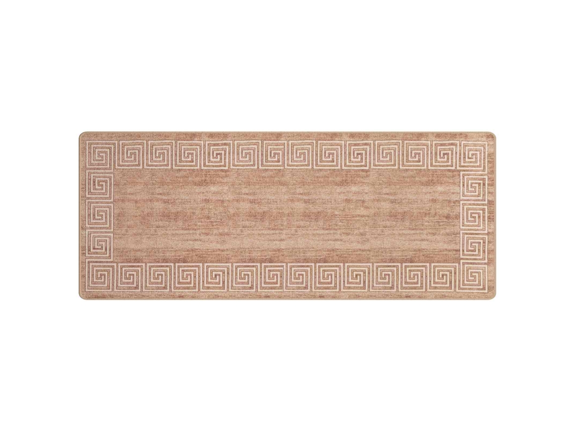 Conjunto 1 Tapete Runner Vidaxl Branco Poliéster (100 X 350 Cm)
