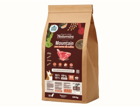 Ração Seca Cão NATUREXTRA Montain Cabra 10Kg .