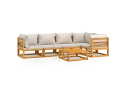 Garden Lounge Set, Garden Lounge Sets Vidaxl Marrom Madeira De Acácia (n/a)