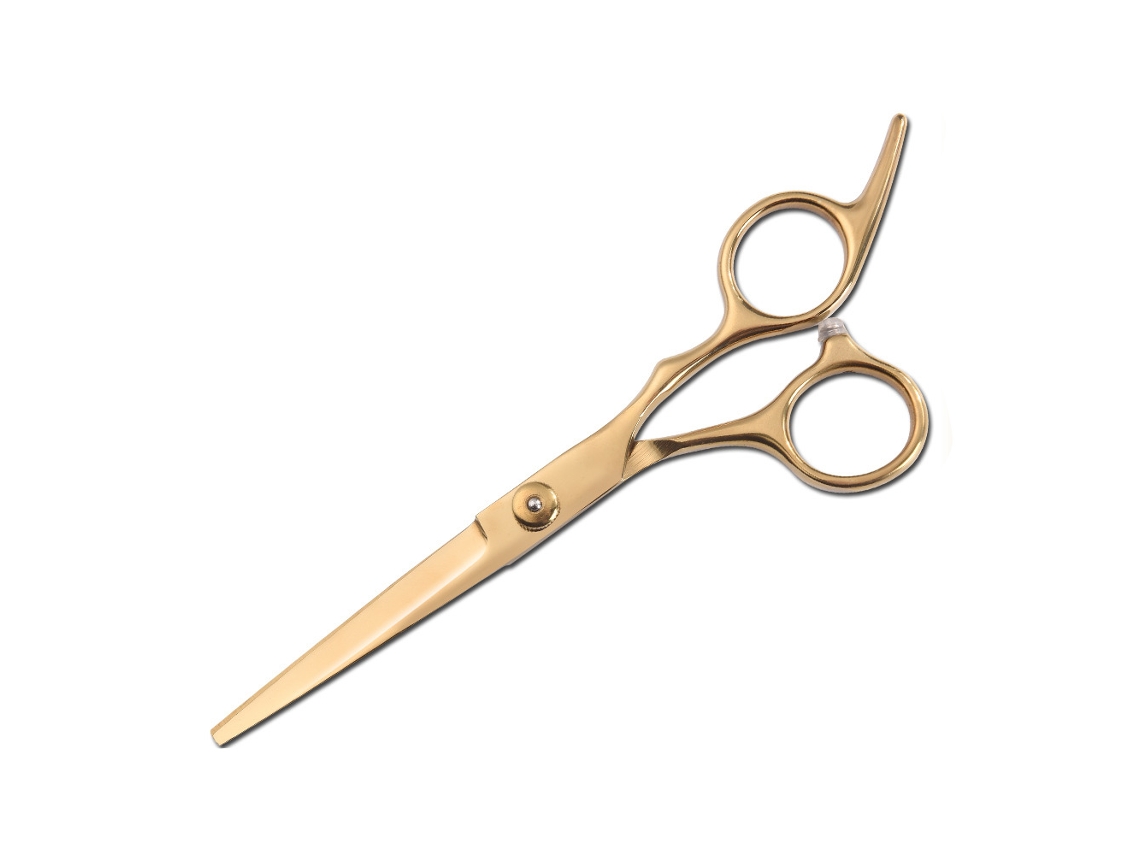 Tesoura de Corte de Cabelo Tesoura de Cabelo Profissional 6 Tesoura para Corte de Cabelo Masculino e Feminino Ouro