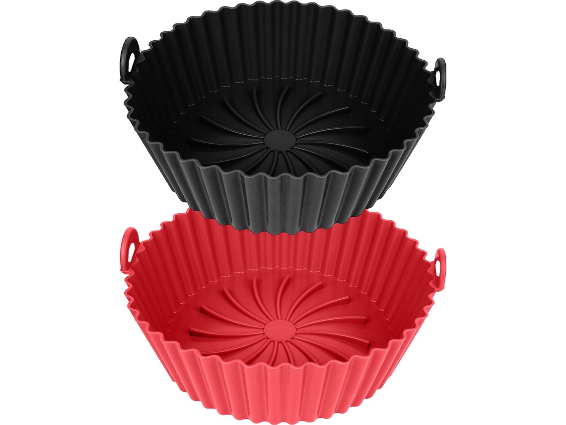 Bandeja de Silicone para Air Fryer, Ø20 Cm, Alternativa de Papel para Assar ZYBLSSBB