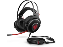 Auscultadores Gaming com Fio HP Omen 800 1KF76AA (Over Ear - PC - Preto)