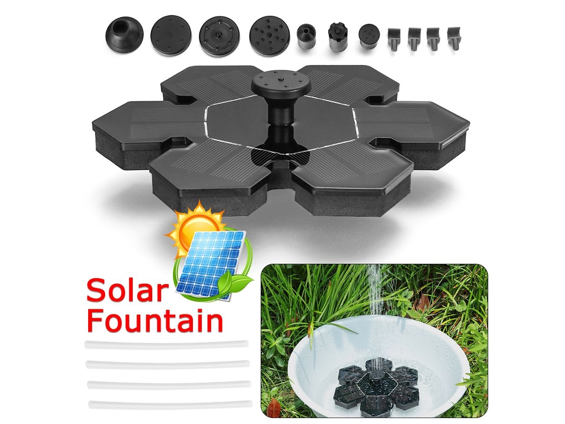 Fonte Solar em Cascata e Banho para Pássaros AQUAFORGE