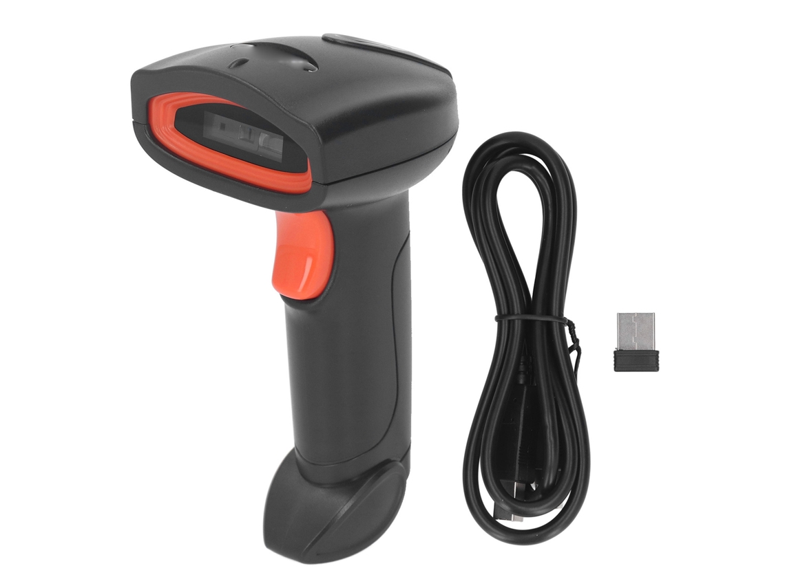 Scanner de Código de Barras 1d Sem Fio 2.4g Bluetooth Ccd Portátil para Supermercado Loja Expresso