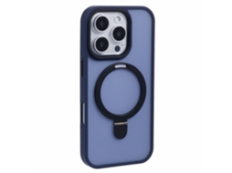Capa Em Tpu Com Suporte, Compatível Com Magsafe Para Apple Iphone 16 Pro Max - Azul Escuro