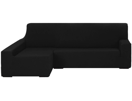 Capa Chaise Longue  Túnez Preto (Braço Esquerdo Longo - 240 cm)