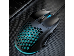 Rato Fio Ergonômico Luz Rgb EOOCOO