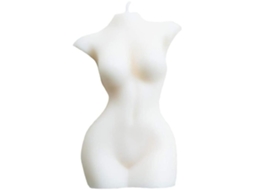 Vela Corporal De Mujer Torso Femenino Cera De Soja Vegana Aromática Para Relajación