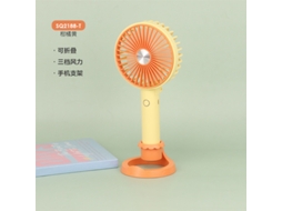 Ventilador MDUG portátil, 3 velocidades, recarregável USB, dobrável, viagens, camping