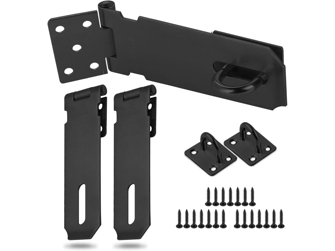 Cadeado De Segurança, Conjunto De 3 Unidades, 12,7 Cm, 5 Polegadas, Em Aço Inoxidável, Para Armário