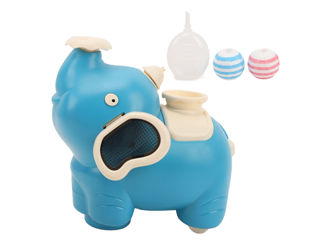 Primerox brinquedo Elefante Soprador de Bola com Música Luz e Névoeiro para Bebês Azul