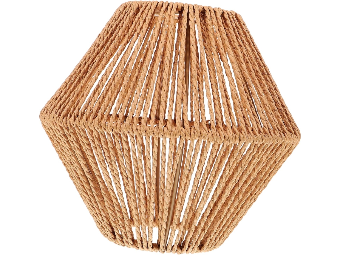 Corda De Papel Trançado Para Pendurar, 8,5 X 19 X 17 Cm, Decorativa E Leve Para Parede, Substituta Para Luminária.