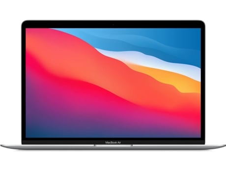 Macbook Air APPLE Prateado - MGN93Y/A (13.3'' - Apple M1 - RAM: 8 GB - 256 GB SSD - GPU 7-Core)