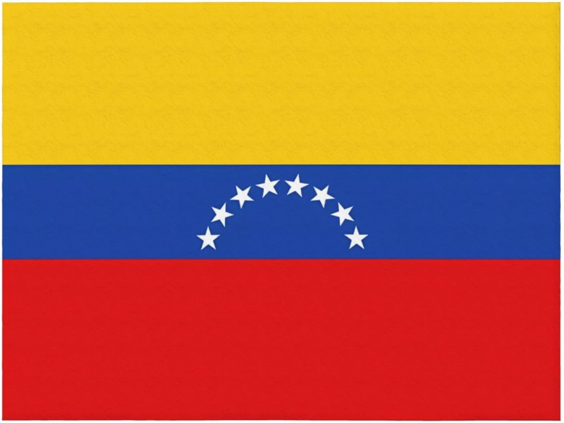 Manta de Flanela Ultramacia Phayah com Estampa da Bandeira Venezuela Ideal para Sofá Cama Sala Estar Escritóri