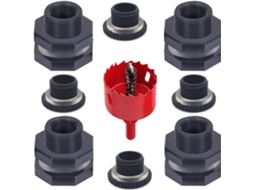 Kit De Torneira Jardim Com 4 Peças: Adaptador Anteparo, Conector Para