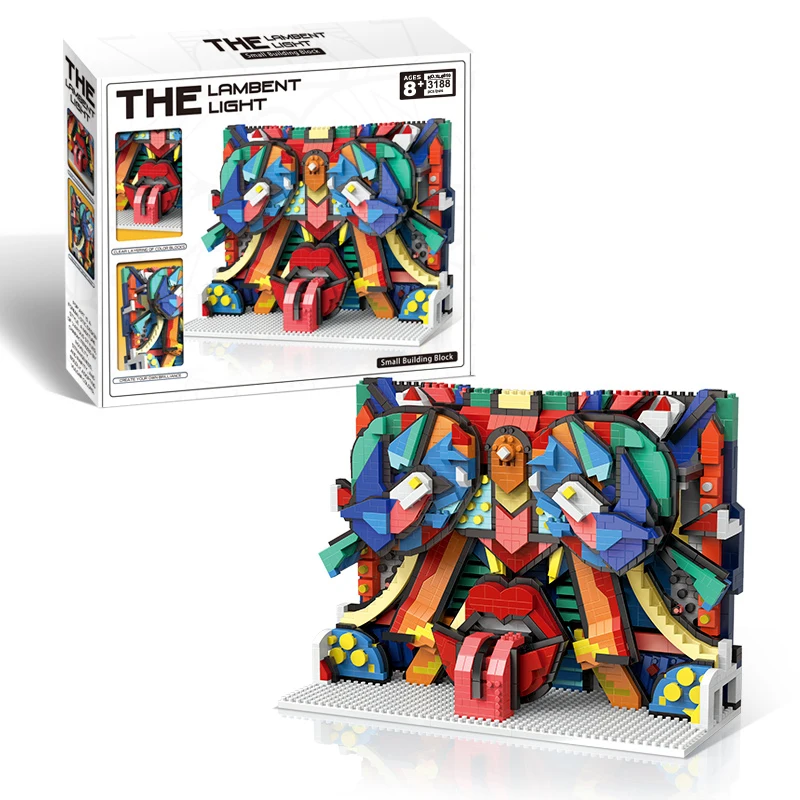 Conjunto De Blocos De Montar 3d Van Gogh (3188 Peças), Quebra-cabeça Diy Pop Art, Presente Criativo