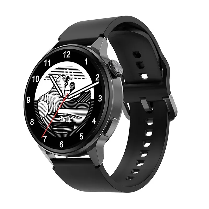 Smartwatch (silicone Preto), Rastreador De Atividades Físicas, Relógio Com Chamadas Bluetooth