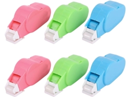 Dispensador de adesivo Dupla Face Baluue, adesivo limpo, secagem rápida, azul, pacote com 6 unidades, portátil para