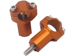Adaptador Elevador de Guidão para Motocicleta Acessórios Reposição Manoplas Laranja Substituição "melhora