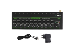 Aetheria mixadora de Som Profissional 10 Canais Estéreo Rgb com Plugue Eu para Amplificador e Microfone
