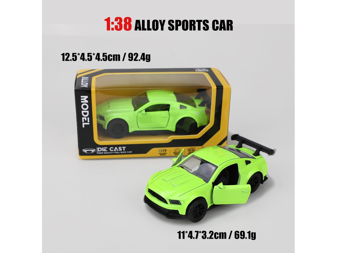 Miniatura de Carro em Escala 1/38, Modelo de Carro Clássico, Brinquedo Infantil. MDUG