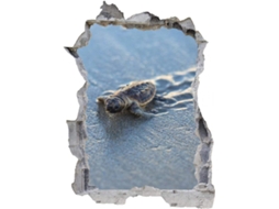 Adesivos Murais Turtle Sea Beach Adesivo Mural Para Salão De Beleza Quarto Cozinha Escritório Adulto Criança 80x120cm