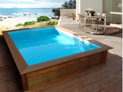 Piscina rectangular de madera "Toledo" - 3.00 x 2.00 x 0.71 m