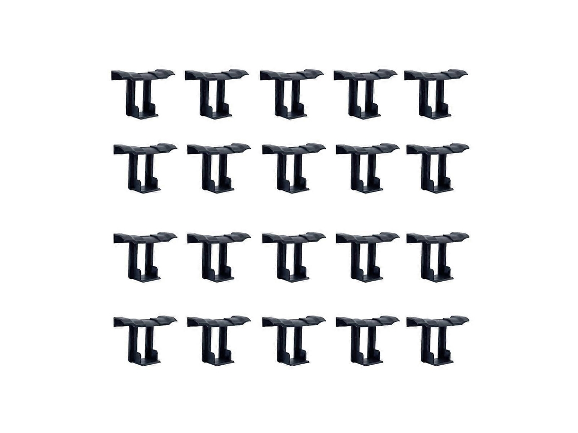 20 Clips De Drenagem Para Painel Solar De Placa Superficial, Fecho De Drenagem De Painel Fotovoltaico, Clip De Água Para Painel Solar Negro