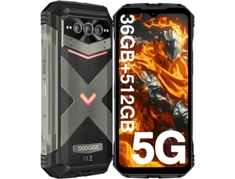 Smartphone DOOGEE Vmax Plus 6.58 32Gb 512Gb Duplo Sim 5G Preto