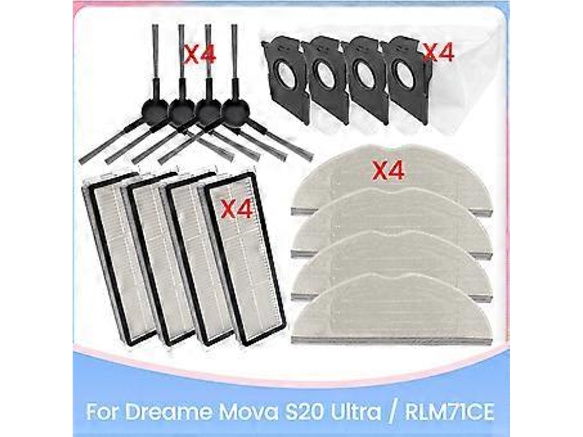 Kit Com 16 Peças De Filtro De Escova E Saco De Pó Para Aspirador De Pó S20 Ultra/rlm71ce, Peças De Reposição Brilvibera