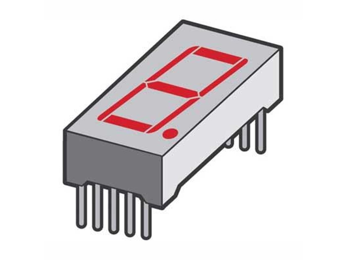 2PZ DISPLAY LED 7 SEGMENTI A 2 CIFRE 18 PIN 0.56" DOPPIO ROSSO A CATODI COMUNE - Foto 2