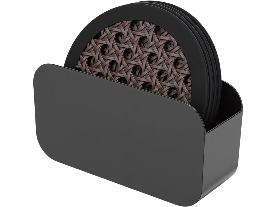 Suporte Para Copos E 4 Copos Para Armazenamento.